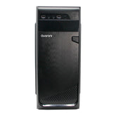 Gabinete Media Torre Quaroni, Formato Atx, Micro Atx, Mini Itx, Usb 2.0, Fuente De Poder Incluida 500w, Color Negro Acabado Cepillado